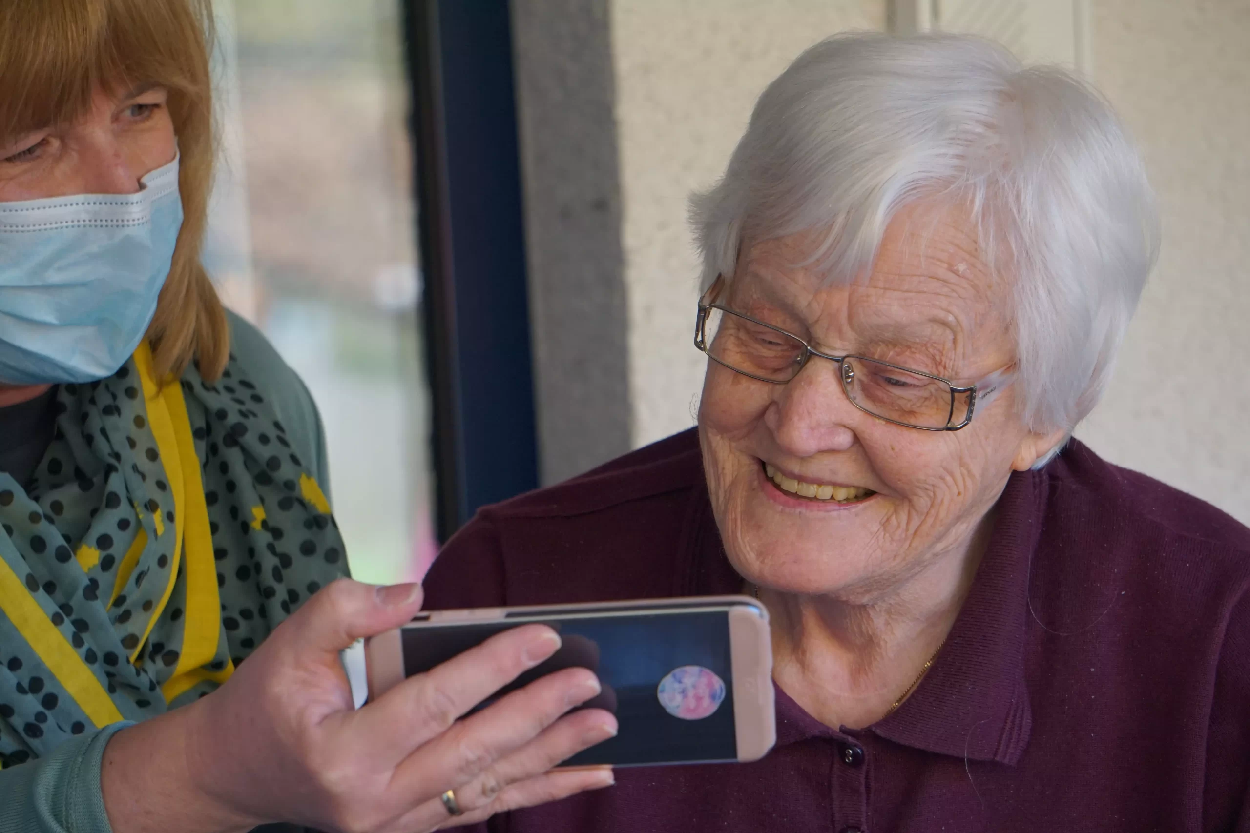 Old woman undergoing an ACAT assessment