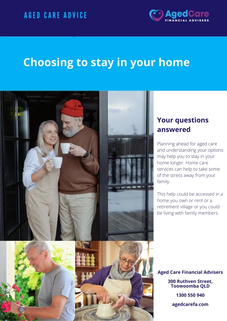 Choosing To Stay In your Home v20240110 Front Page